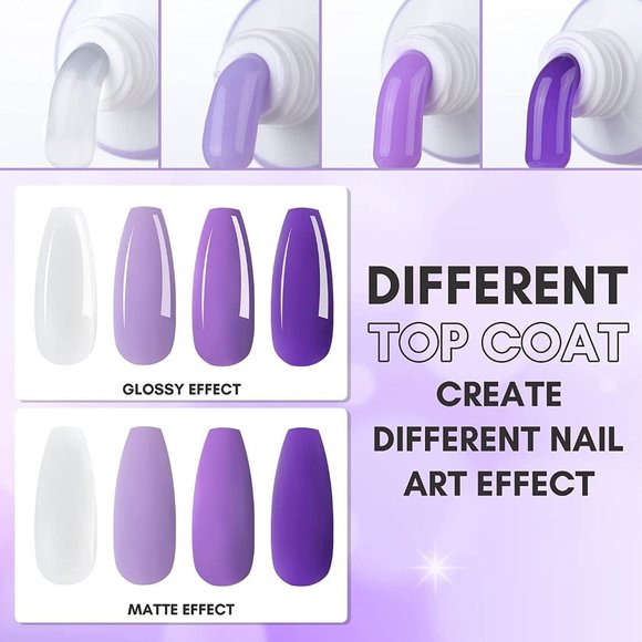 Makartt Poly Nail Extension Gel Kit - Purple - New -Does not Incl UV lamp - 695g - Picture 4 of 6